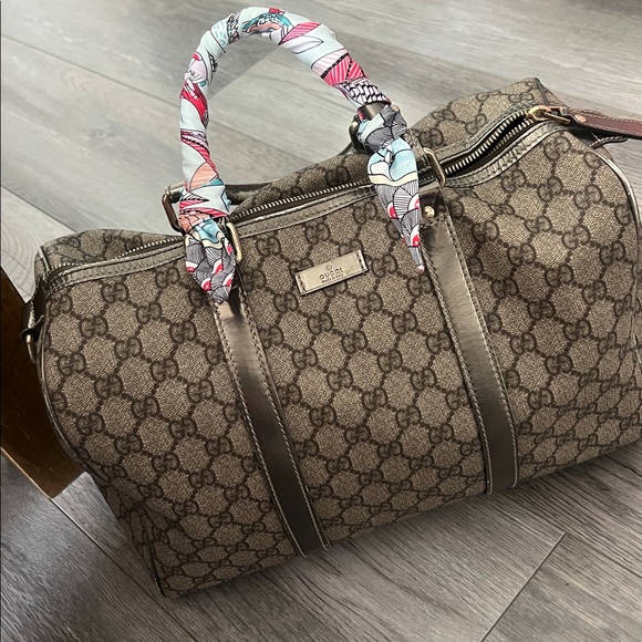 Gucci Leather Boston Bag ᴀᴜᴛʜᴇɴᴛɪᴄ - Picture 2 of 8